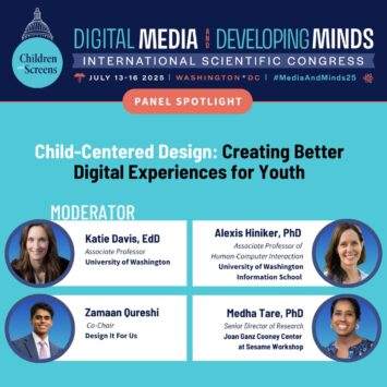 Alexis Hiniker presents at the Children and Screens Annual Scientific Congress